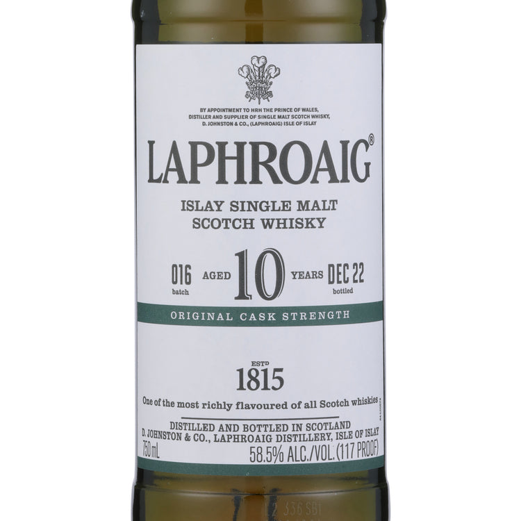 Laphroaig Single Malt Scotch Cask Strength Batch 017 10 Yr 116.6 - 750ML