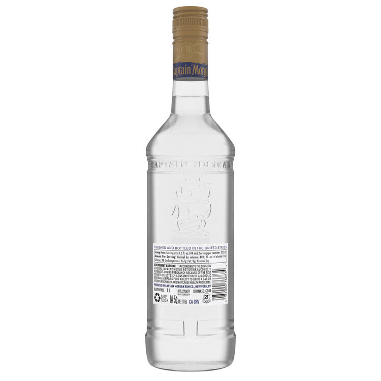 Captain Morgan Light Rum Signature White Caribbean Rum 80 - 1.0L