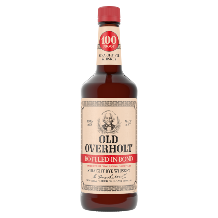Old Overholt Straight Rye Whiskey Bonded 4 Yr 100 - 750ML