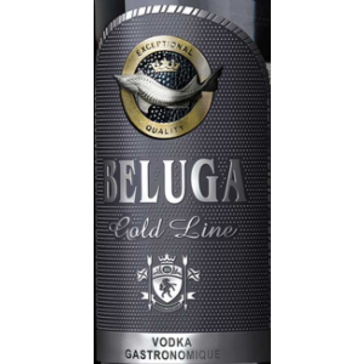 Beluga Vodka Gold Line 80 W /Shot Glass - 750ML