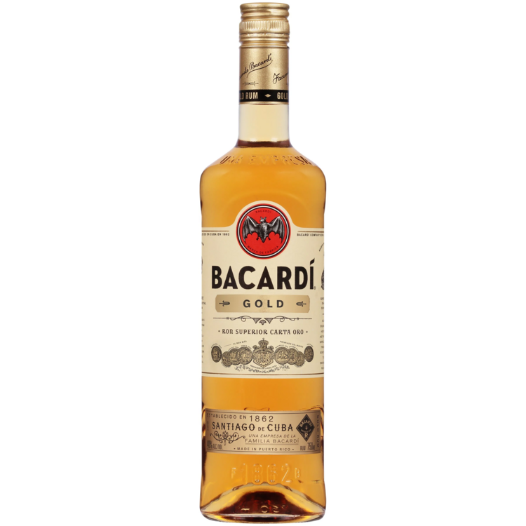 Bacardi Gold Rum 80 - 750ML