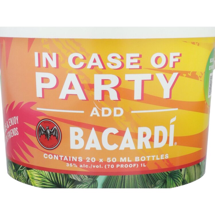 Bacardi In Case Of Party Rum Combo 4 Each Coco 70, Spiced 70, Limon 70 - 50ML
