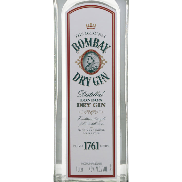 Bombay London Dry Gin 86 - 1.0L - Front Label