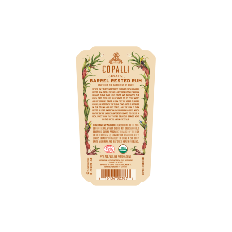 Copalli Aged Rum Barrel Rested 88 - 750ML