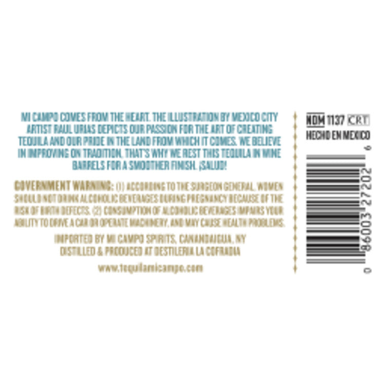 Mi Campo Tequila Blanco 80 - 1.0L