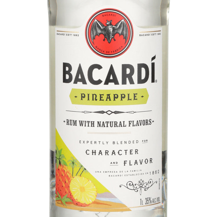 Bacardi Pineapple Flavored Rum 70 - 1.0L - Front Label
