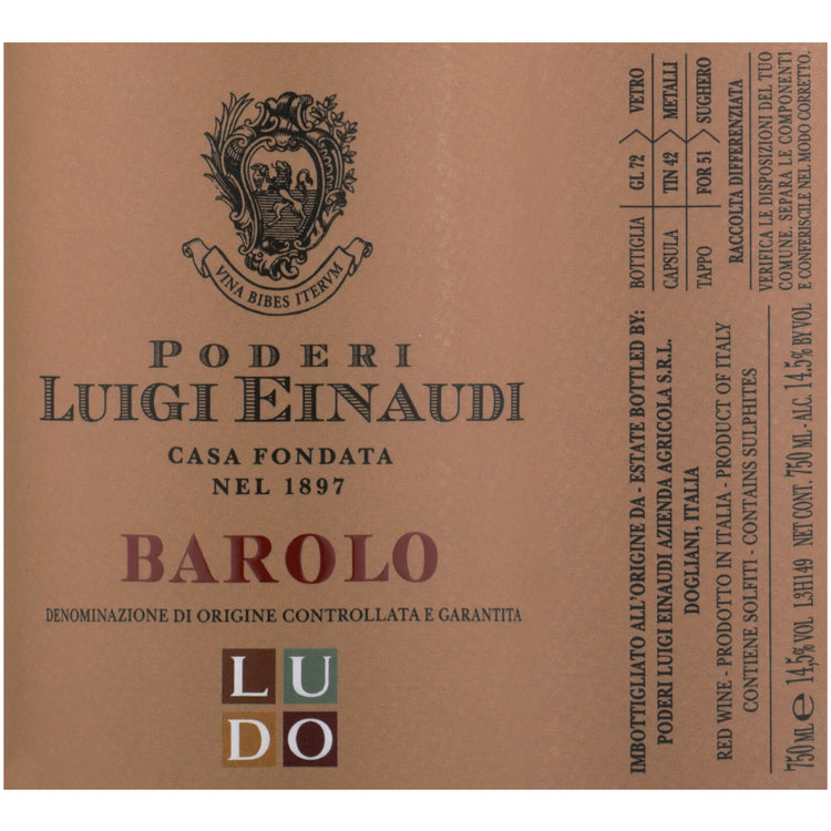 Poderi Luigi Einaudi Barolo Ludo 2020 - 750ML