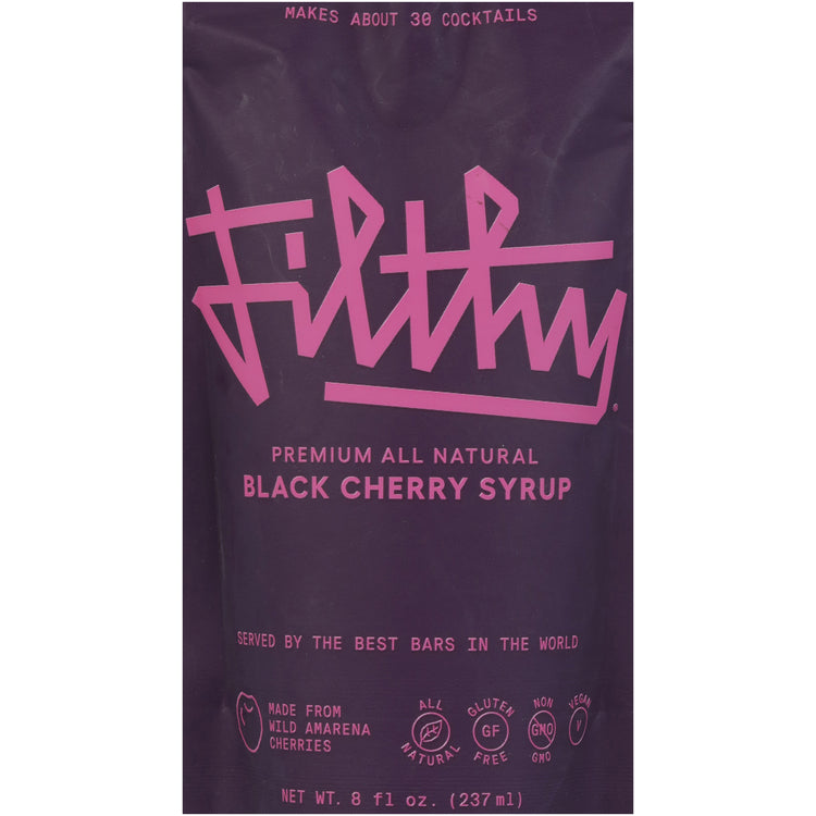 Filthy Black Cherry Syrup - 8 Z - Front Label