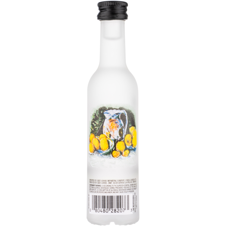 Grey Goose Citrus Flavored Vodka Le Citron 80 - 50ML - Back