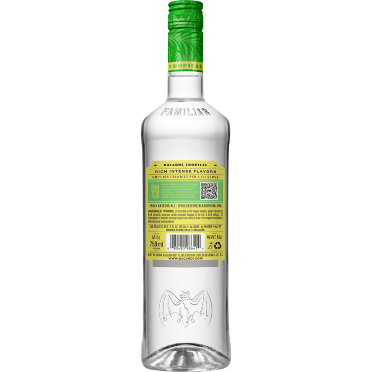 Bacardi Tropical Flavored Rum Limited Edition 70 - 750ML