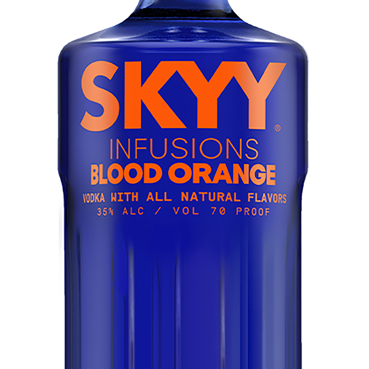 Skyy Blood Orange Flavored Vodka Infusions 70 - 1.75L - Front Label