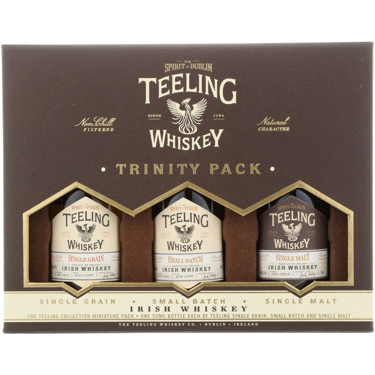 Teeling Irish Whiskey Combo 6 Each Small Batch 92, Single Grain 92 & S - 50ML