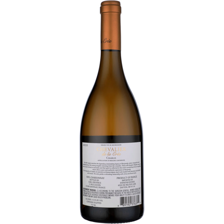 Chevalier De La Cree Chablis 2020 - 750ML