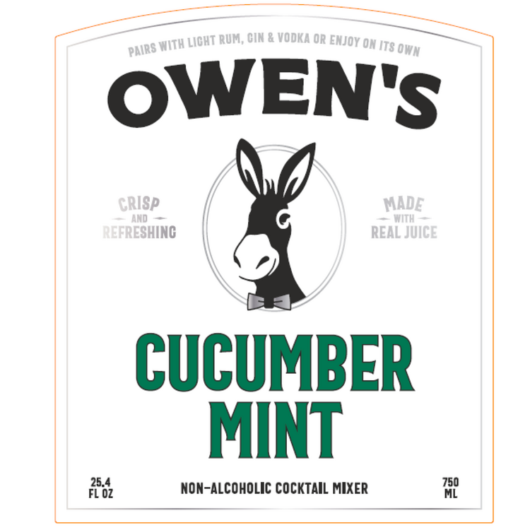 Owen's Craft Mixers Cucumber Mint - 750ML - Front Label