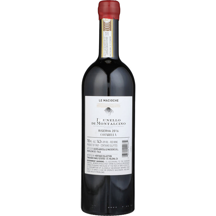 Famiglia Cotarella Brunello Di Montalcino Riserva Le Macioche 2016 - 750ML