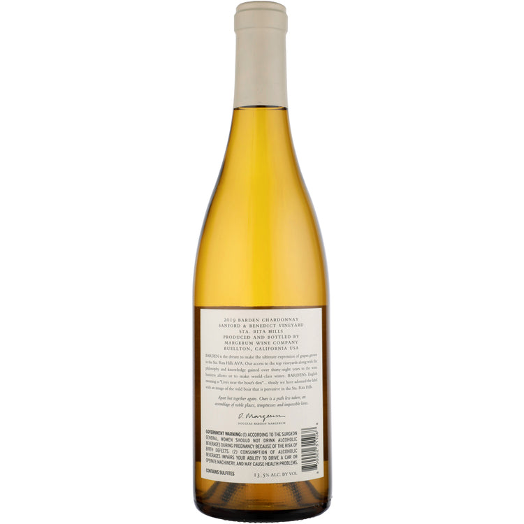 Barden Chardonnay Sanford & Benedict Vineyard Santa Rita Hills 2019 - 750ML