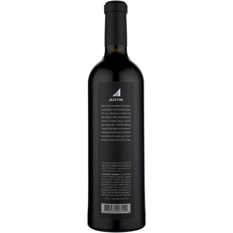 Justin Cabernet Sauvignon Reserve Paso Robles 2022 - 750ML