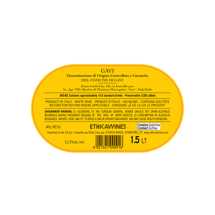 Villa Sparina Gavi Del Comune Di Gavi 2020 - 1.5L