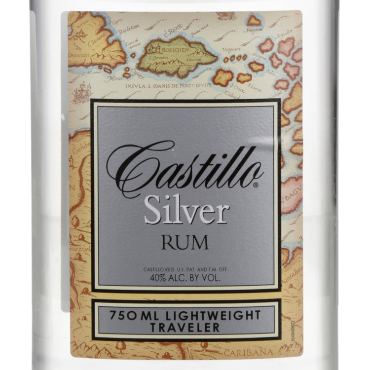 Castillo Silver Rum 80 - 750ML - Front Label