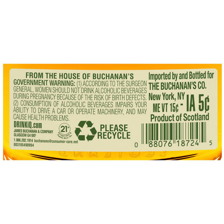 Buchanan'S Scotch Whiskey Pineapple 70 - 750ML