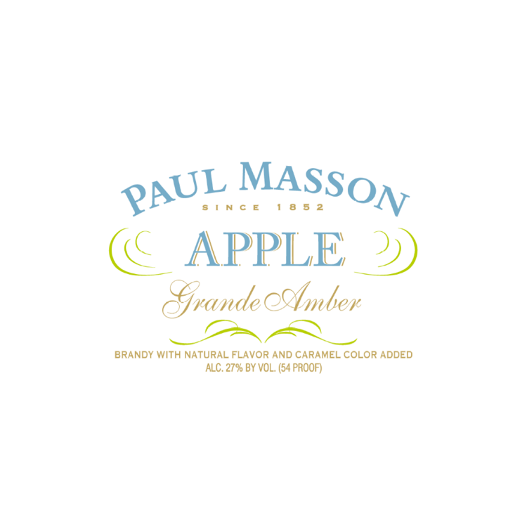 Paul Masson Apple Flavored Brandy Grande Amber 54 - 750ML - Front Label