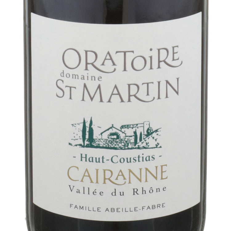 Oratoire St Martin Cairanne Rouge Haut Coustias 2019 - 750ML - Front Label