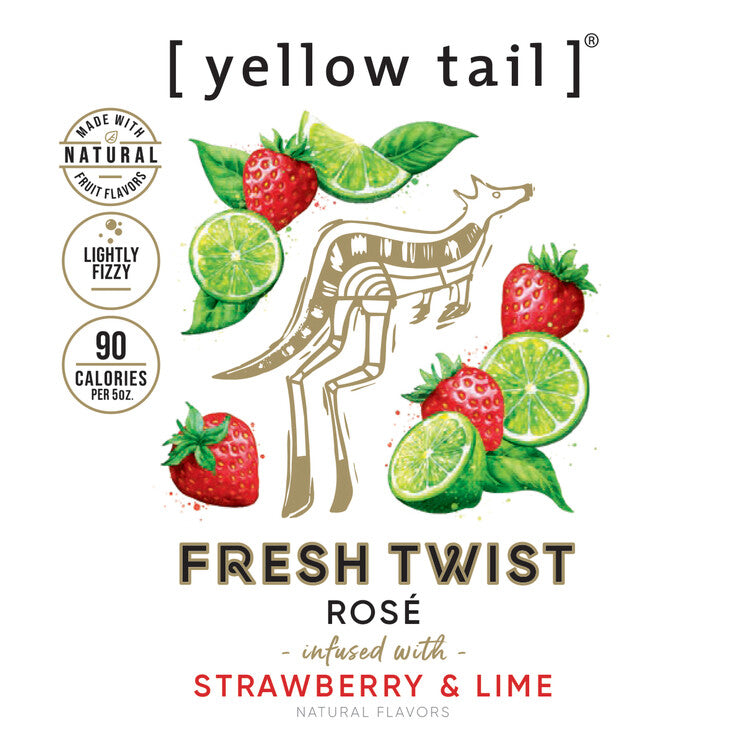 Yellow Tail Fresh Twist Rose Infused With Strawberry & Lime - 750ML