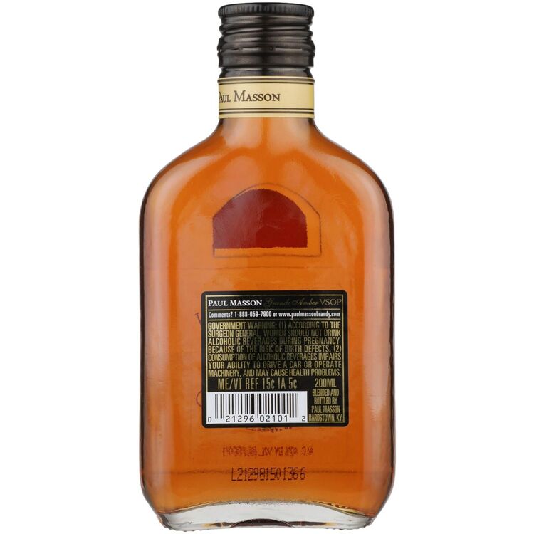 Paul Masson Brandy Grande Amber Vsop 4 Yr 80 - 200ML