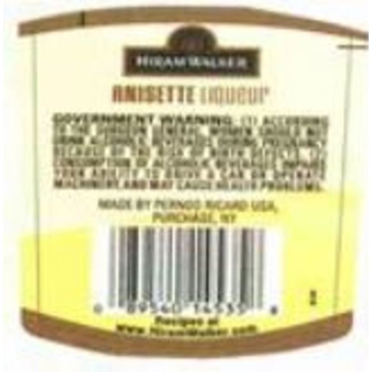 Hiram Walker Anisette 60 - 750ML - Back Label