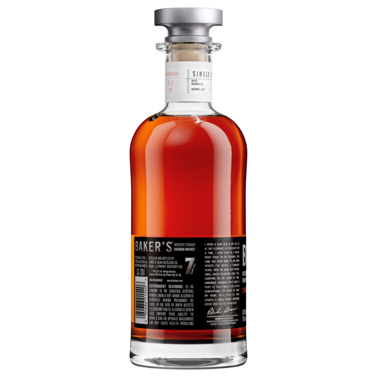 Baker'S Straight Bourbon Single Barrel 7 Yr 107 - 750ML