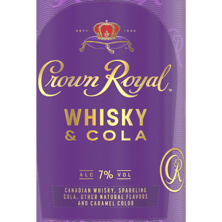 Crown Royal Whisky & Cola Cocktail 14 - 355ML - Front Label