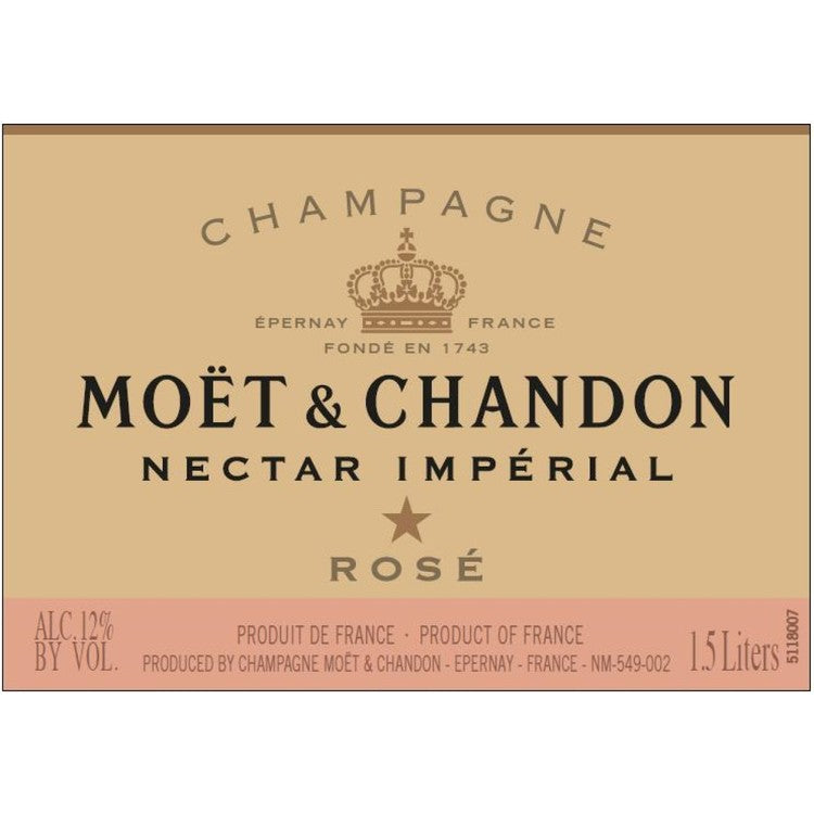 Moet & Chandon Champagne Nectar Imperial Rose - 1.5L - Front Label