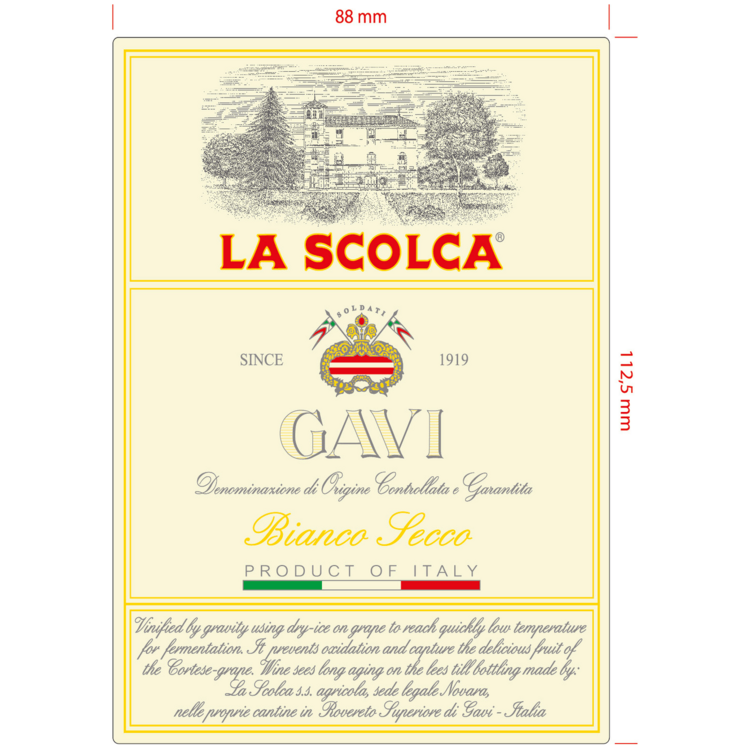 La Scolca Gavi Bianco Secco White Label 2024 - 750ML
