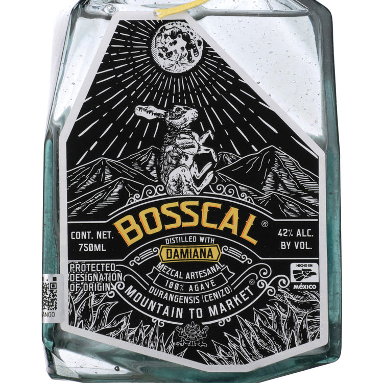 Bosscal Mezcal Damiana 84 - 750ML - Front Label