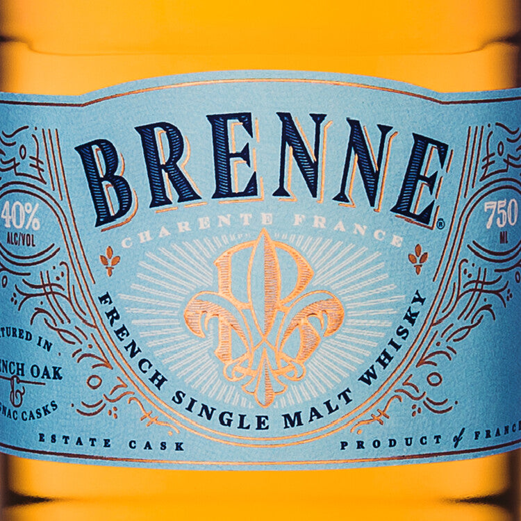 Brenne Single Malt Whisky Cognac Cask Matured In French Oak 80 - 750ML - Front Label