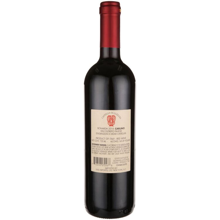Castello Di Luzzano Bonarda Carlino Oltrepo Pavese 2017 - 750ML