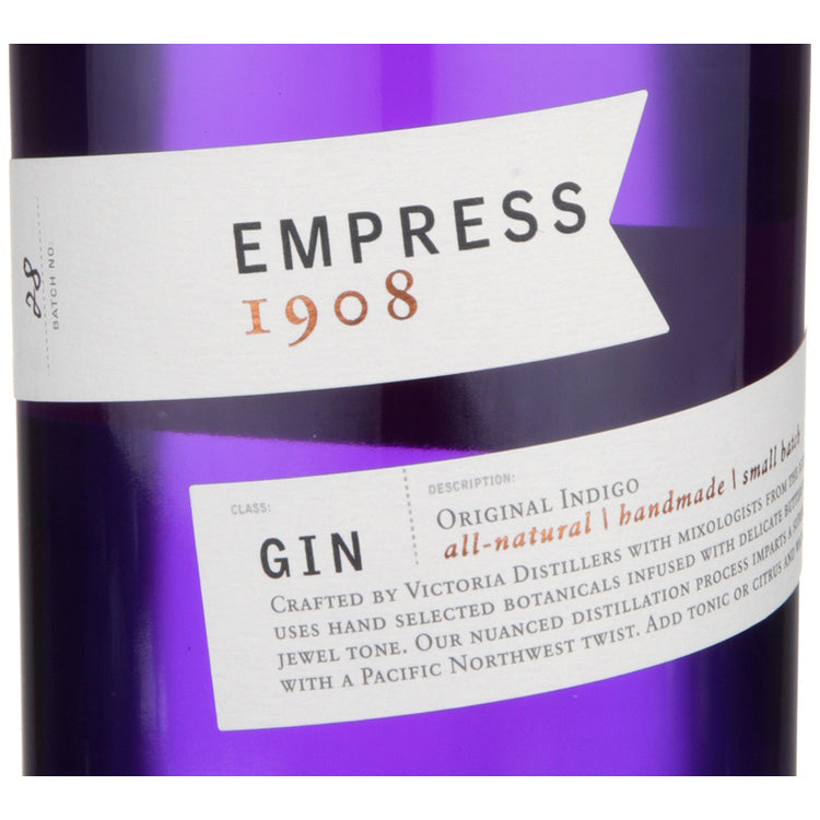 Empress 1908 Dry Gin Original Indigo 85 - 750ML - Front Label