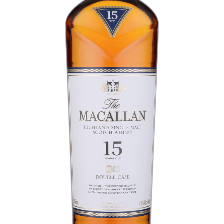 The Macallan Single Malt Scotch Double Cask 15 Yr 86 - 750ML - Front Label