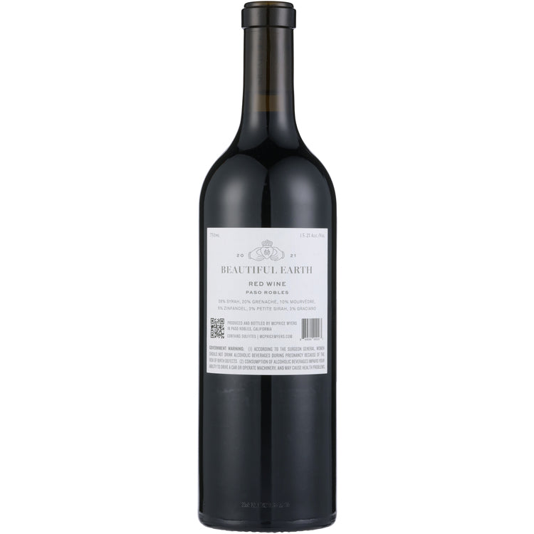 Mcprice Myers Red Wine Beautiful Earth Paso Robles 2021 - 750ML