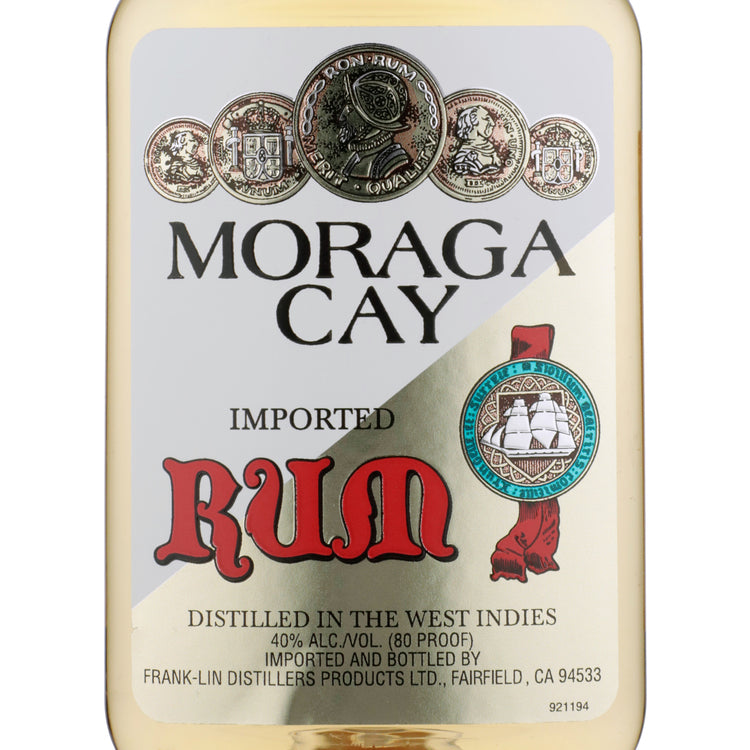 Moraga Cay Gold Rum 80 - 200ML - Front Label
