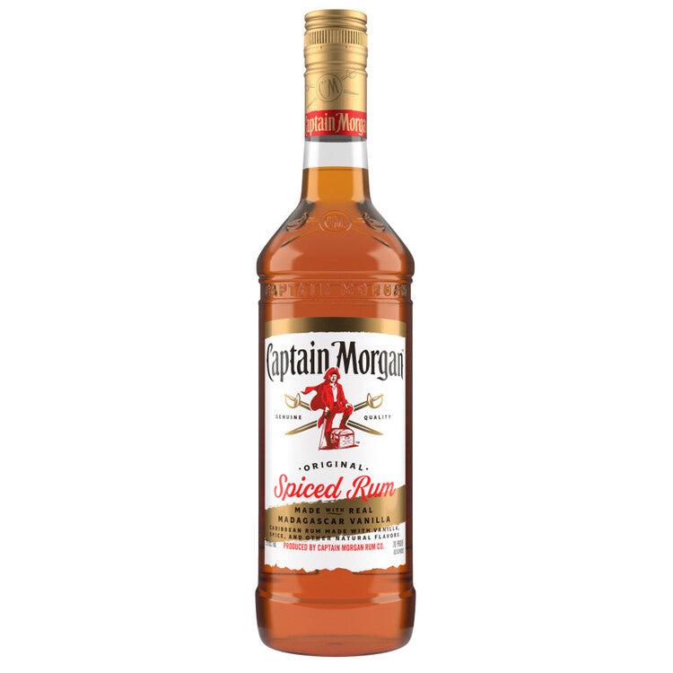 Captain Morgan Spiced Rum Original Real Madagascar Vanilla 70 - 1.0L