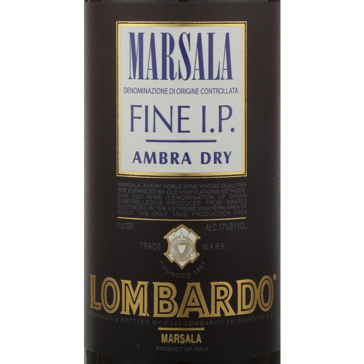 Lombardo Marsala Ambra Dry Fine I.P. - 1.0L - Front Label