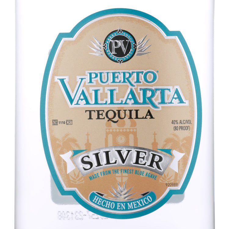 Puerto Vallarta Tequila Blanco 80 - 375ML - Front Label