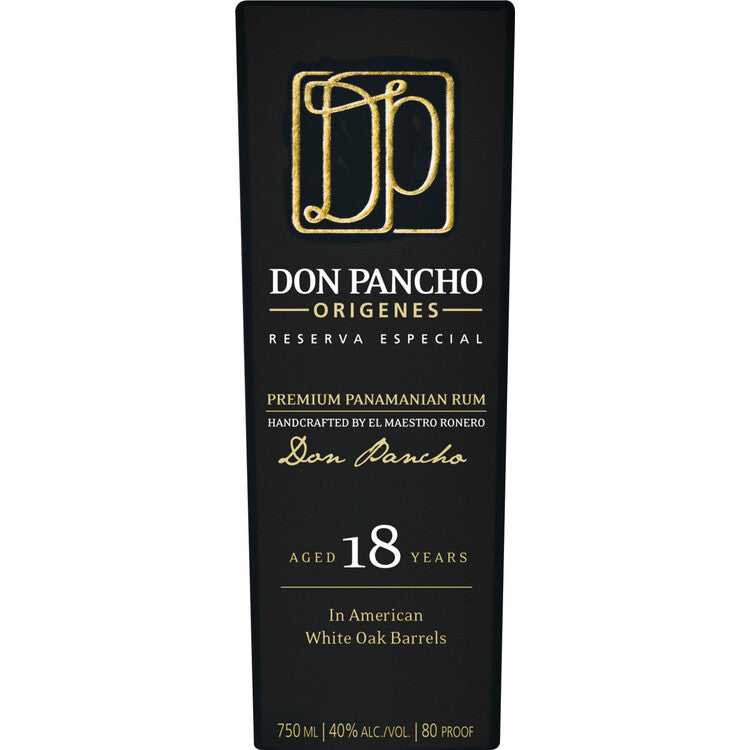 Don Pancho Aged Rum Reserva Especial Origenes 18 Yr 80 - 750ML