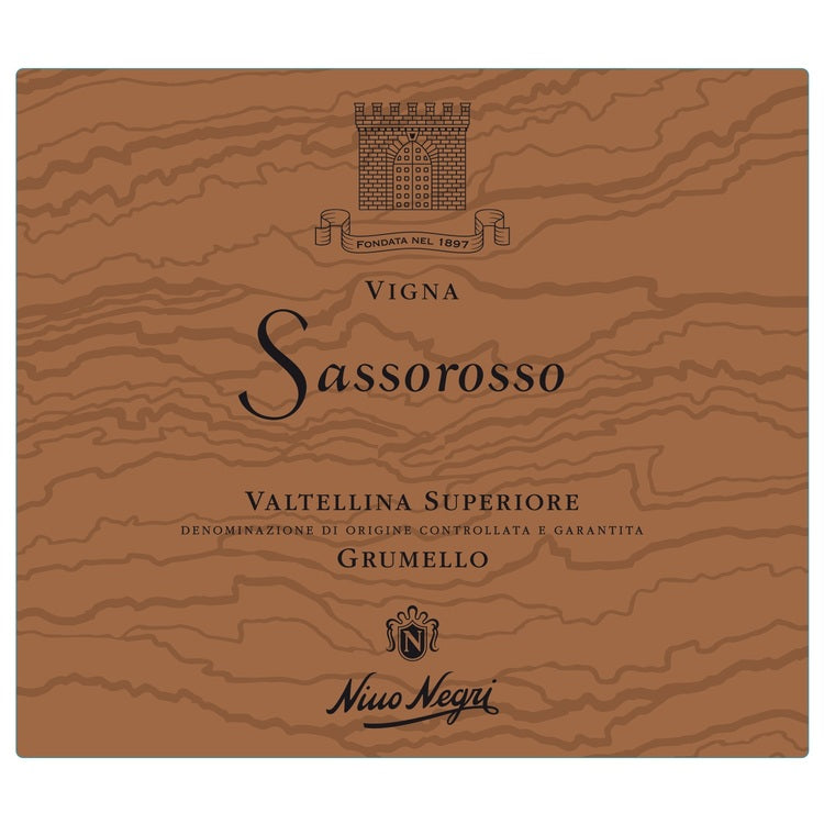 Nino Negri Valtellina Superiore Grumello Sassorosso 2020 - 750ML - Front Label