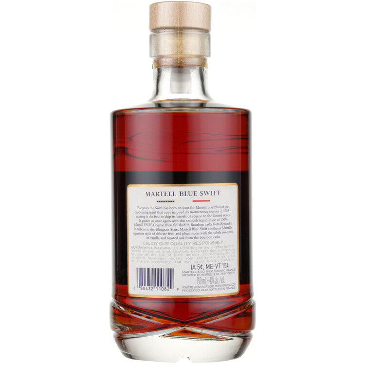 Martell Cognac Vsop Finished In Bourbon Casks Blue Swift 80 - 750ML