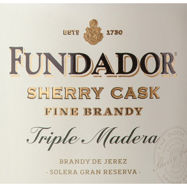 Fundador Brandy De Jerez Solera Gran Reserva Triple Madera Sherry Cask - 750ML