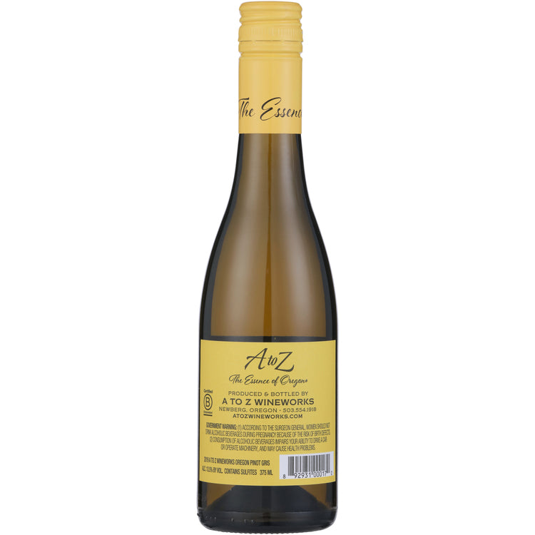 A To Z Wineworks Pinot Gris Oregon 2019 - 375ML