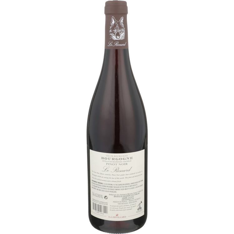 Le Renard Bourgogne Pinot Noir 2019 - 750ML