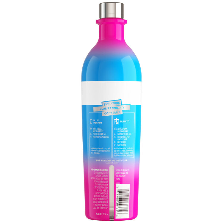 Svedka Blue Raspberry Flavored Vodka 70 - 750ML